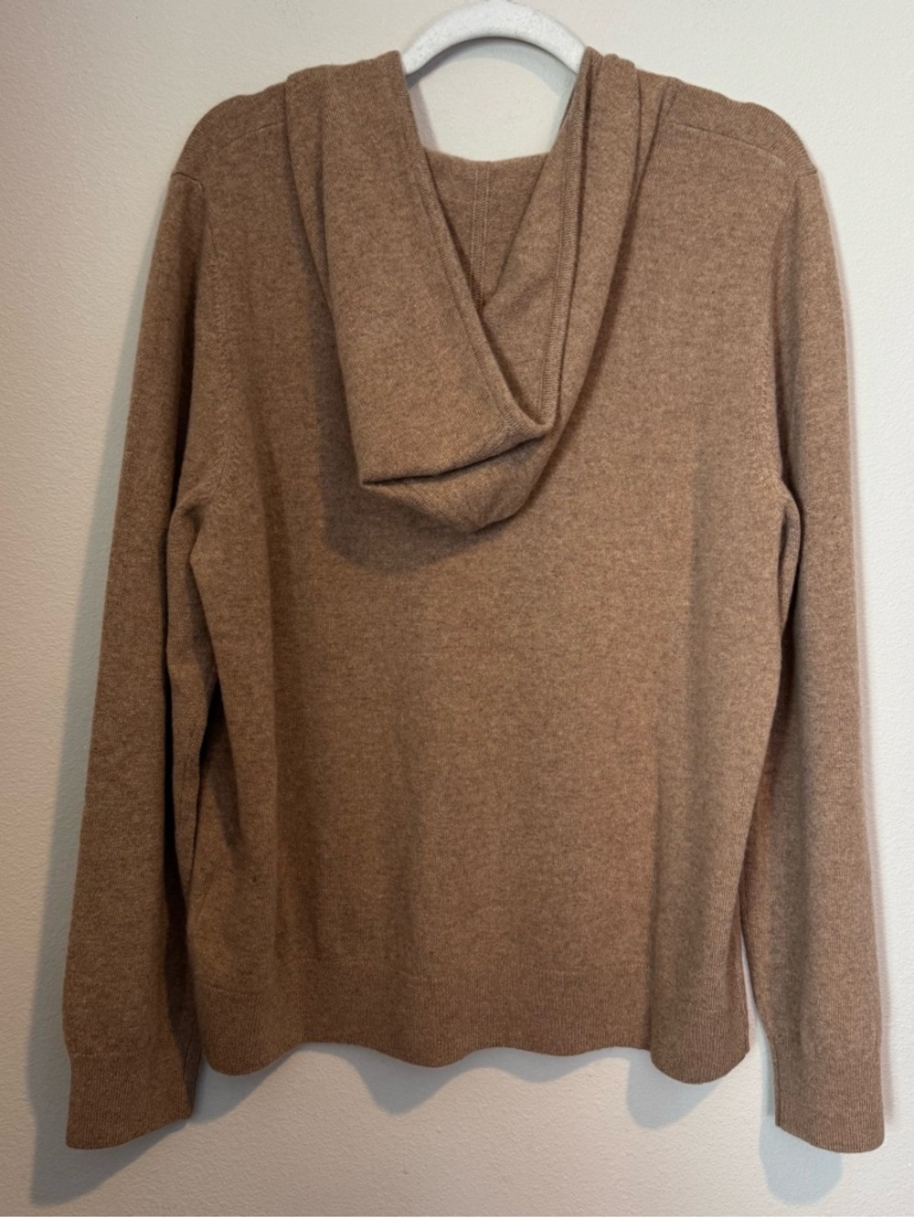 Quince Mongolian Cashmere Full-Zip Hoodie Teak - Picture 7 of 8